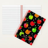 Apples Watercolor Pattern ノートブック (内側)