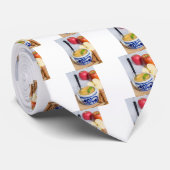 Applesauce with cinnamon in stoneware bowl ネクタイ (ロール)