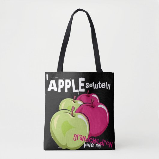 Applesolutely Love Grandchildren Bag トートバッグ (正面)