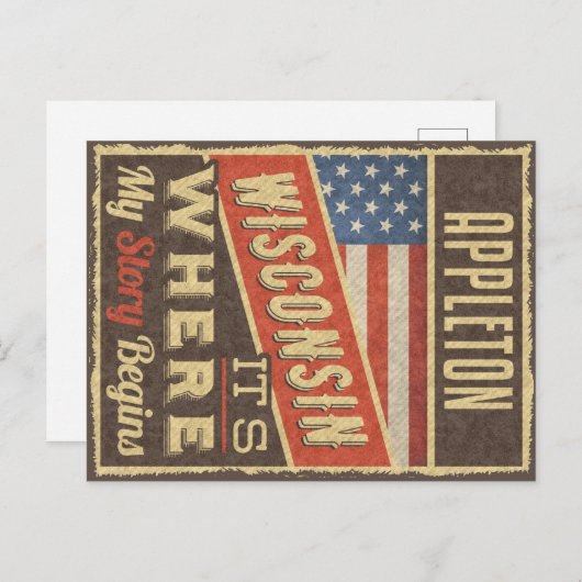 Appleton Wisconsin ポストカード (正面/裏面)