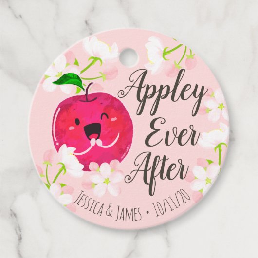 Appley Ever After - Apple Pun フェイバータグ (正面)