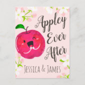 Appley Ever After - Apple Pun ポストカード (正面)