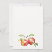 Appley Ever After Apple Watercolor Wedding 招待状 (裏面)