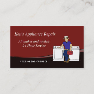 Appliance Repairmanビジネス・カード 名刺