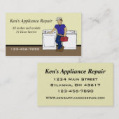 Appliance Repairmanビジネス・カード 名刺 (正面/裏面)