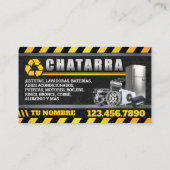 Appliance & Scrap Metal Bilingual Business Card 名刺 (裏面)