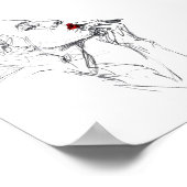 Applying Red Lipstick ポスター (角)