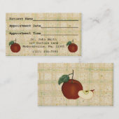 AppointmentのAppleの博士の名刺 予約カード (正面/裏面)