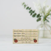 AppointmentのAppleの博士の名刺 予約カード (スタンド正面)