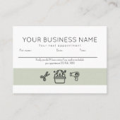 Appointment card professional dog grooming service 予約カード (正面)