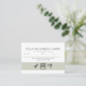 Appointment card professional dog grooming service 予約カード (スタンド正面)