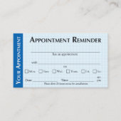 Appointment Reminder Cards with Kindness Message コーリングカード (正面)