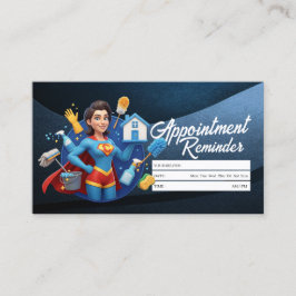 Appointment Reminder House Cleaning Housekeeping 名刺