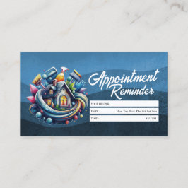 Appointment Reminder House Cleaning Housekeeping 名刺