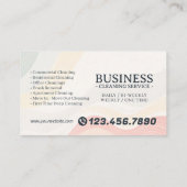 Appointment Reminder House Cleaning Housekeeping 名刺 (裏面)