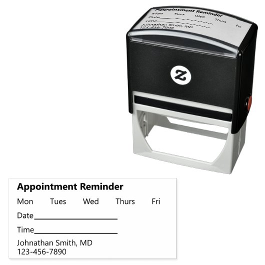 Appointment Reminder Medical Doctor's Office セルフインキングスタンプ (インサイチュ)