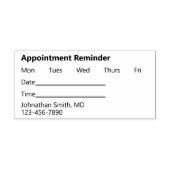 Appointment Reminder Medical Doctor's Office セルフインキングスタンプ (デザイン)