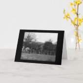 Appomattoxのコート・ハウス1865年による兵士 カード (黄色い花)