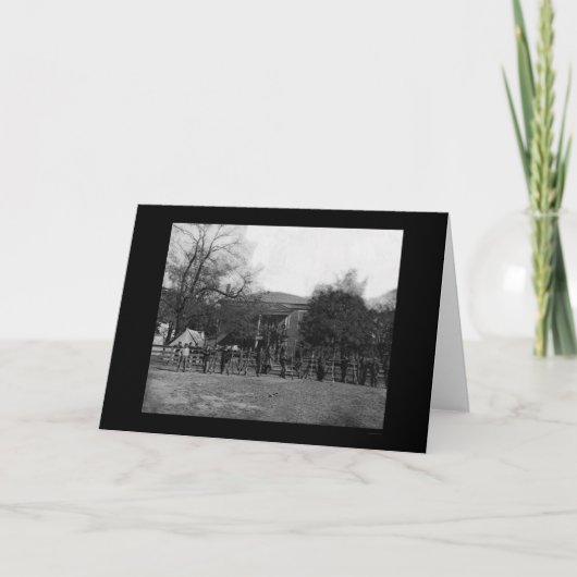 Appomattoxのコート・ハウス1865年による兵士 カード (正面)