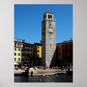 Apponale Tower Riva del Gardaイタリア ポスター