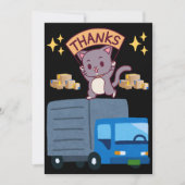 Appreciation Card for Delivery Driver Custom Text サンキューカード (正面)