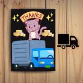 Appreciation Card for Delivery Driver Custom Text サンキューカード