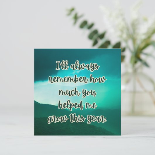 Appreciation Card with Warm Message (スタンド正面)