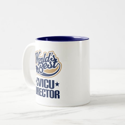 Appreciation Gift Mug CVICUディレクター ツートーンマグカップ (正面左)