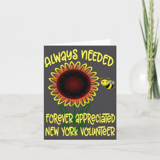 Appreciation New York Always Needed Volunteer Reco カード (正面)