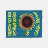 Appreciation New York Always Needed Volunteer Reco フリースブランケット (正面(横))