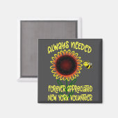 Appreciation New York Always Needed Volunteer Reco マグネット (正面/裏面)