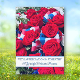 Appreciation/Sympathy for Loss of Veteran Card サンキューカード