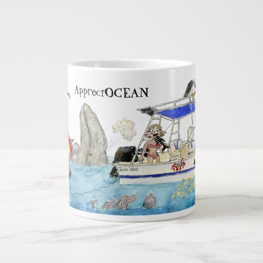 AppreciOCEAN ジャンボコーヒーマグカップ (正面)