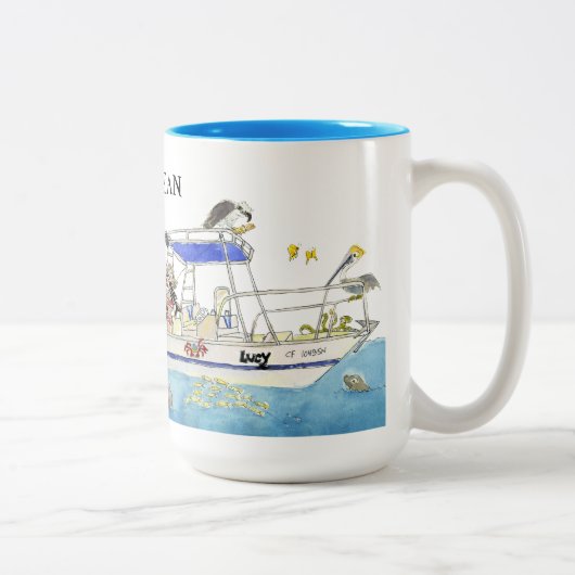 AppreciOCEAN Boating Mag ツートーンマグカップ (右)