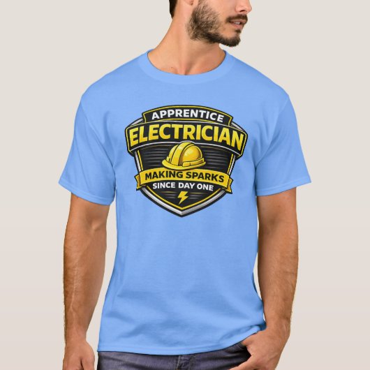 Apprentice Electrician Making Sparks Shirt Tシャツ (正面)