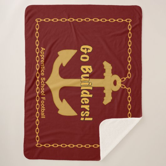Apprentice School “Go Builders” Sherpa Blanket シェルパブランケット (正面)
