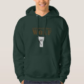 Approachable Wolf ( Green ) Hoodie パーカ (正面)