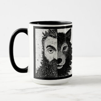 Approachable Wolf : Half Wolf Mug マグカップ