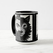 Approachable Wolf : Half Wolf Mug マグカップ (正面左)