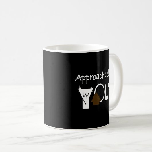 Approachable Wolf Mug by JHT  コーヒーマグカップ (正面右)
