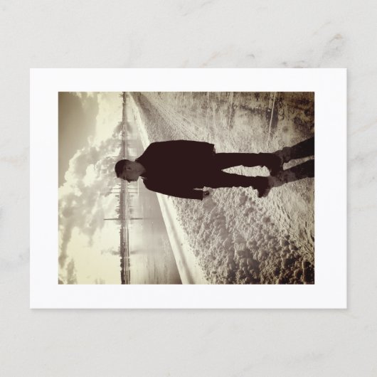 Approachable Wolf Post Card Print ポストカード (正面)