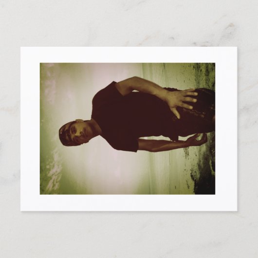 Approachable Wolf Post Card Print ポストカード (正面)