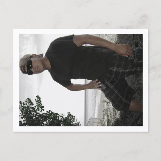 Approachable Wolf Post Card Print ポストカード (正面)