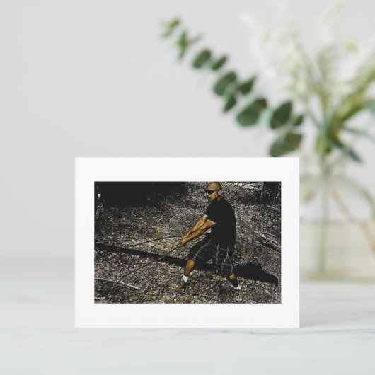 Approachable Wolf Post Card Print ポストカード (スタンド正面)