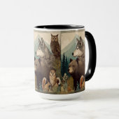 Approachable Wolf : Wilderness Mug マグカップ (正面右)