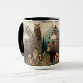 Approachable Wolf : Wilderness Mug マグカップ (正面左)