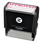 Approved w/by Date Line Self-Inking Office Rubber  セルフインキングスタンプ (商品)