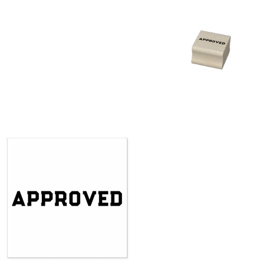 Approved Wood Art Stamp ラバースタンプ (押印)