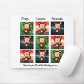Appsの中間のmousepadの猿 マウスパッド (マウス)