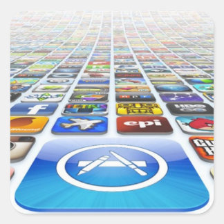 Appstore Appsステッカー スクエアシール